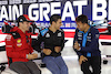 GP GRAN BRETAGNA, (L to R): Charles Leclerc (MON) Ferrari; Esteban Ocon (FRA) Alpine F1 Team; e Alexander Albon (THA) Williams Racing, in the FIA Press Conference.
06.07.2023. Formula 1 World Championship, Rd 11, British Grand Prix, Silverstone, England, Preparation Day.
- www.xpbimages.com, EMail: requests@xpbimages.com © Copyright: Bearne / XPB Images