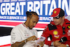 GP GRAN BRETAGNA, (L to R): Lewis Hamilton (GBR) Mercedes AMG F1 with Charles Leclerc (MON) Ferrari in the FIA Press Conference.
06.07.2023. Formula 1 World Championship, Rd 11, British Grand Prix, Silverstone, England, Preparation Day.
- www.xpbimages.com, EMail: requests@xpbimages.com © Copyright: Bearne / XPB Images