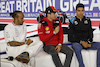 GP GRAN BRETAGNA, (L to R): Lewis Hamilton (GBR) Mercedes AMG F1 with Charles Leclerc (MON) Ferrari e Esteban Ocon (FRA) Alpine F1 Team in the FIA Press Conference.
06.07.2023. Formula 1 World Championship, Rd 11, British Grand Prix, Silverstone, England, Preparation Day.
- www.xpbimages.com, EMail: requests@xpbimages.com © Copyright: Bearne / XPB Images