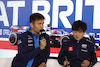 GP GRAN BRETAGNA, (L to R): Alexander Albon (THA) Williams Racing e Yuki Tsunoda (JPN) AlphaTauri in the FIA Press Conference.
06.07.2023. Formula 1 World Championship, Rd 11, British Grand Prix, Silverstone, England, Preparation Day.
- www.xpbimages.com, EMail: requests@xpbimages.com © Copyright: Bearne / XPB Images