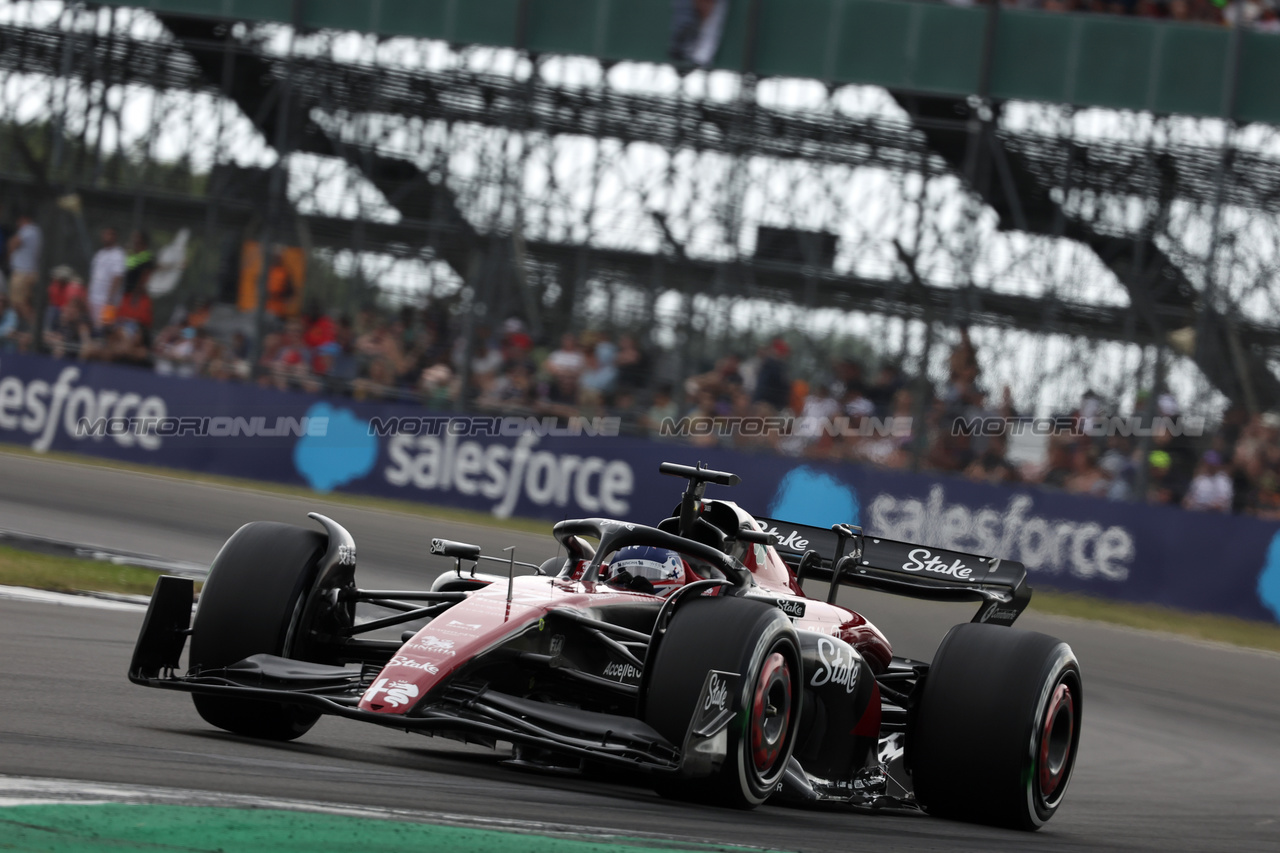 GP GRAN BRETAGNA, Valtteri Bottas (FIN) Alfa Romeo F1 Team C43.

08.07.2023. Formula 1 World Championship, Rd 11, British Grand Prix, Silverstone, England, Qualifiche Day.

- www.xpbimages.com, EMail: requests@xpbimages.com © Copyright: Bearne / XPB Images