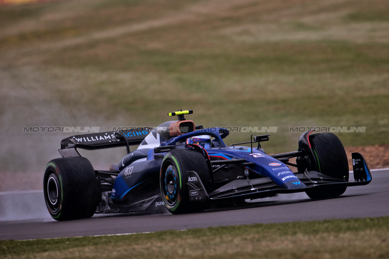 GP GRAN BRETAGNA, Logan Sargeant (USA) Williams Racing FW45.

08.07.2023. Formula 1 World Championship, Rd 11, British Grand Prix, Silverstone, England, Qualifiche Day.

- www.xpbimages.com, EMail: requests@xpbimages.com © Copyright: Staley / XPB Images