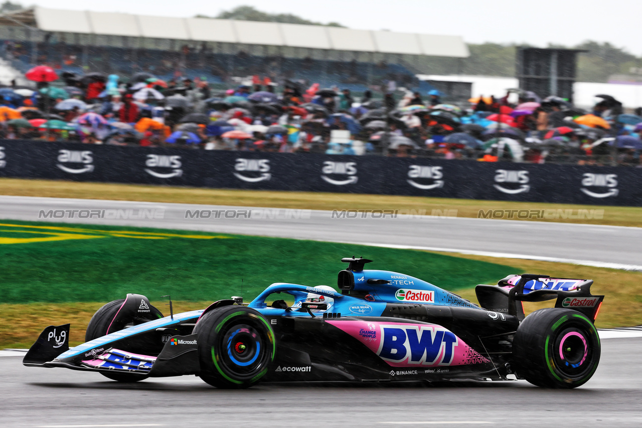 GP GRAN BRETAGNA, Esteban Ocon (FRA) Alpine F1 Team A523.

08.07.2023. Formula 1 World Championship, Rd 11, British Grand Prix, Silverstone, England, Qualifiche Day.

- www.xpbimages.com, EMail: requests@xpbimages.com © Copyright: Batchelor / XPB Images