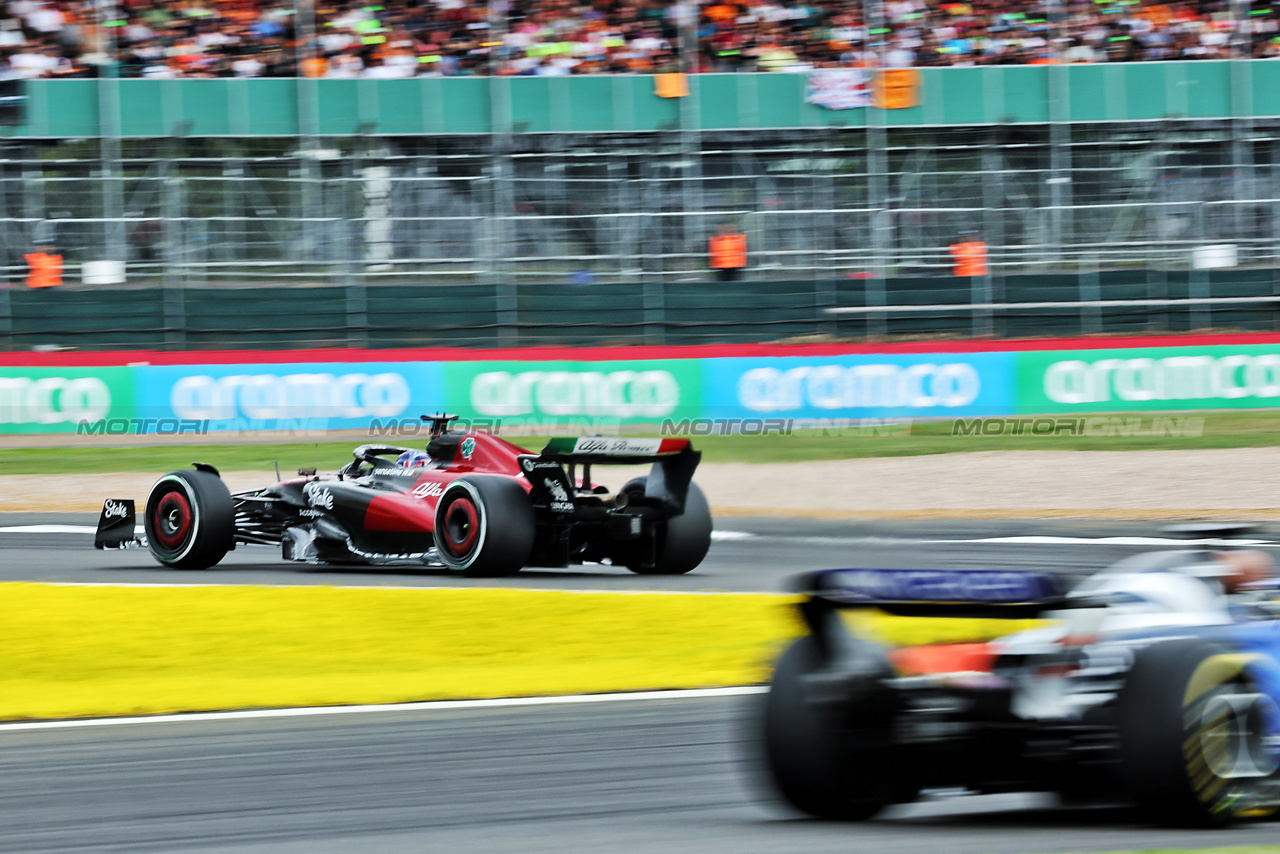 GP GRAN BRETAGNA, Valtteri Bottas (FIN) Alfa Romeo F1 Team C43.

08.07.2023. Formula 1 World Championship, Rd 11, British Grand Prix, Silverstone, England, Qualifiche Day.

 - www.xpbimages.com, EMail: requests@xpbimages.com © Copyright: Rew / XPB Images