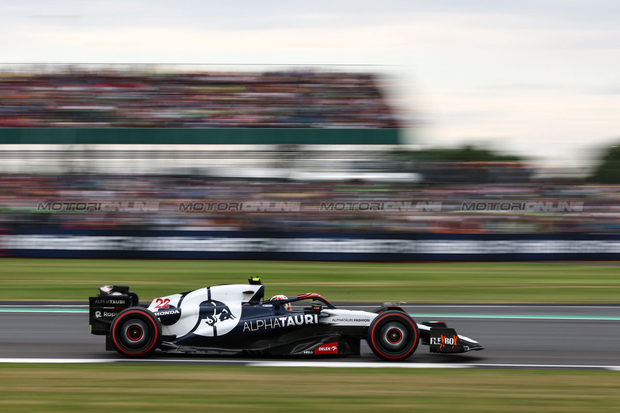 GP GRAN BRETAGNA, Yuki Tsunoda (JPN), Scuderia Alpha Tauri 
08.07.2023. Formula 1 World Championship, Rd 11, British Grand Prix, Silverstone, England, Qualifiche Day.
- www.xpbimages.com, EMail: requests@xpbimages.com © Copyright: Charniaux / XPB Images