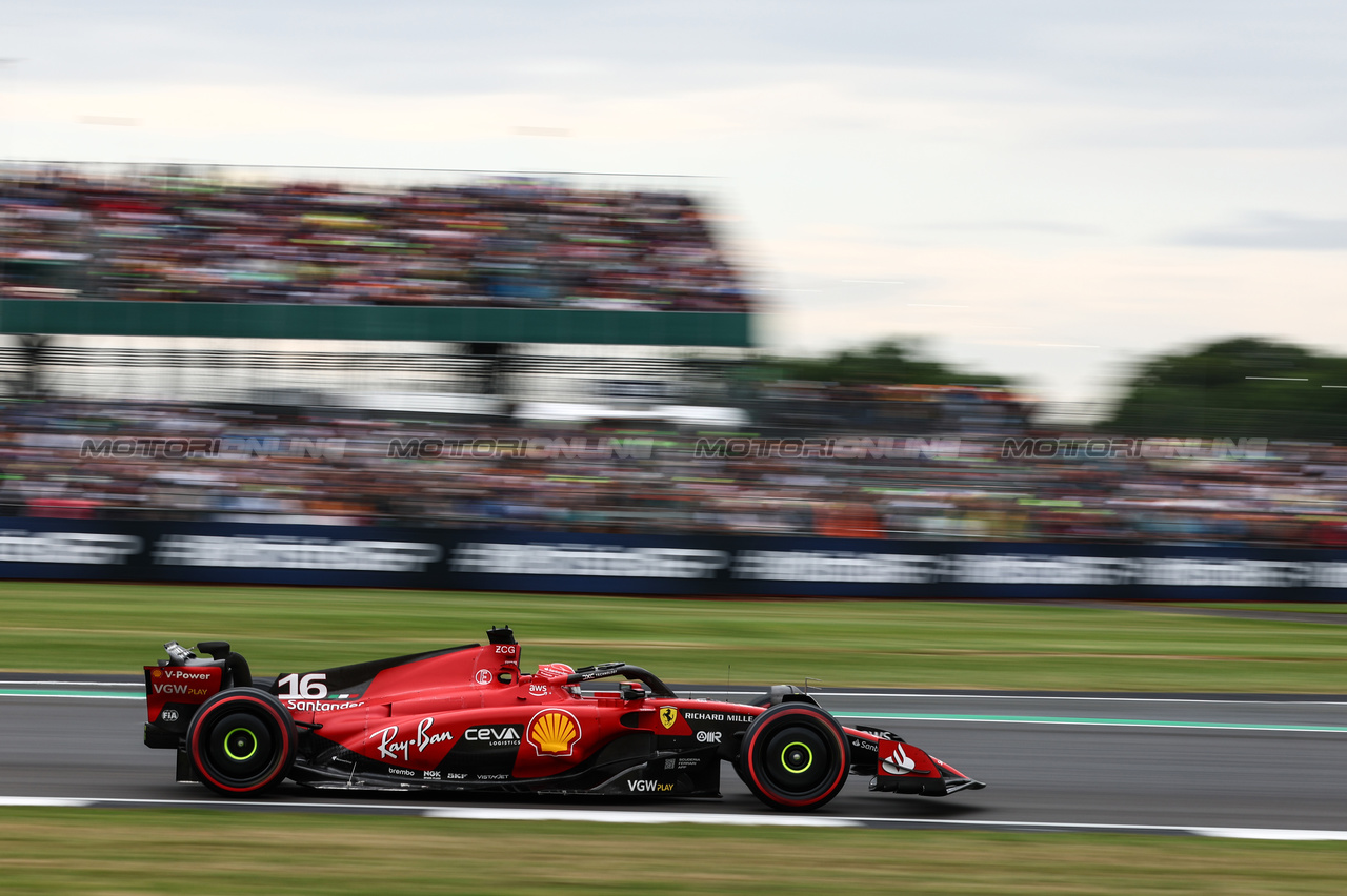 GP GRAN BRETAGNA, Charles Leclerc (FRA), Ferrari 
08.07.2023. Formula 1 World Championship, Rd 11, British Grand Prix, Silverstone, England, Qualifiche Day.
- www.xpbimages.com, EMail: requests@xpbimages.com © Copyright: Charniaux / XPB Images