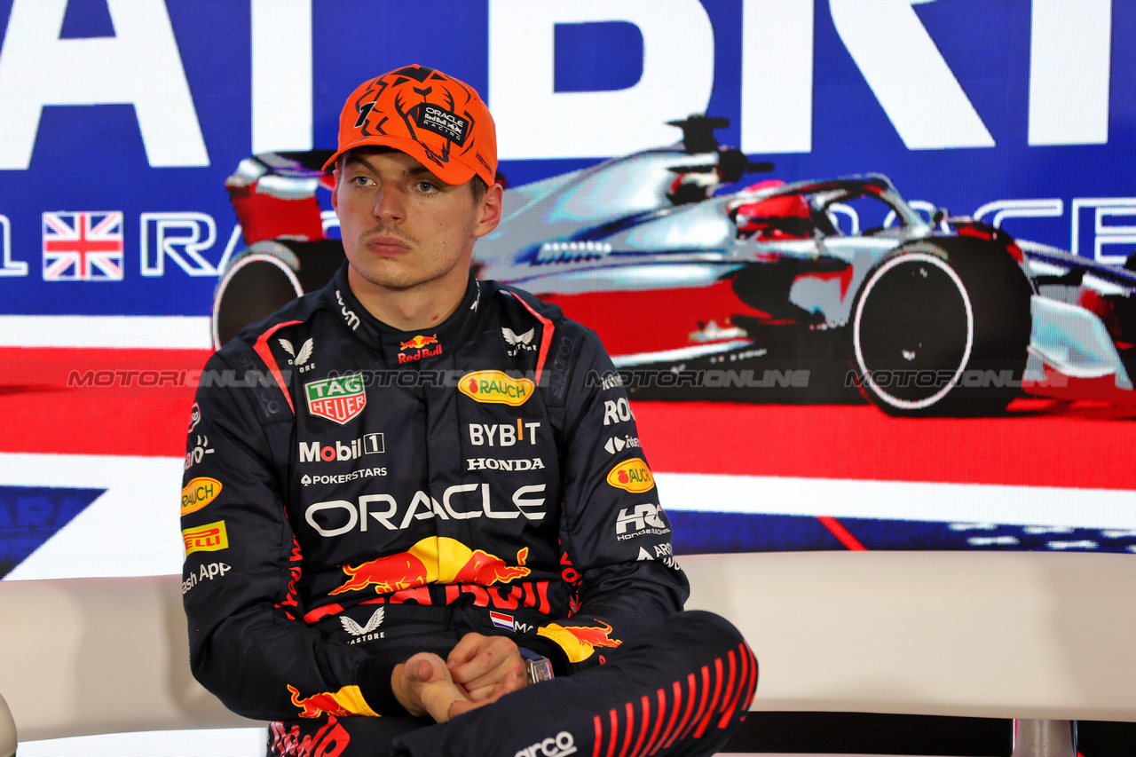 GP GRAN BRETAGNA, Max Verstappen (NLD) Red Bull Racing in the post qualifying FIA Press Conference.

08.07.2023. Formula 1 World Championship, Rd 11, British Grand Prix, Silverstone, England, Qualifiche Day.

- www.xpbimages.com, EMail: requests@xpbimages.com © Copyright: Staley / XPB Images