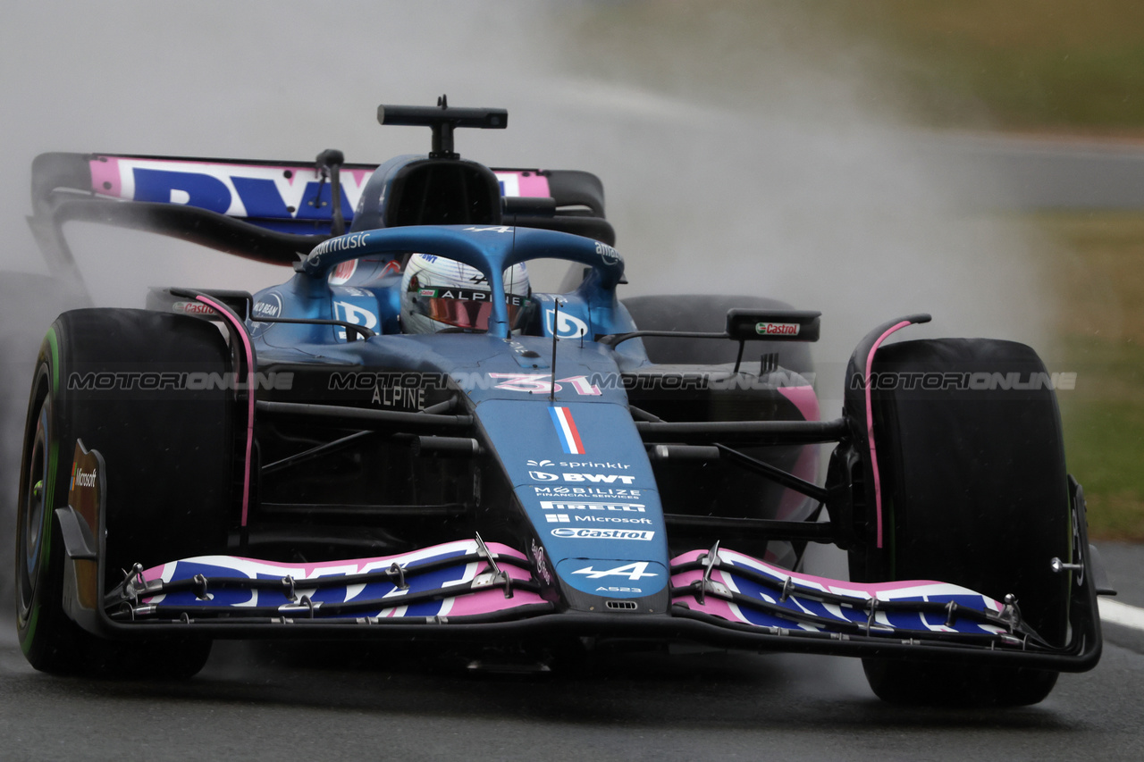 GP GRAN BRETAGNA, Esteban Ocon (FRA) Alpine F1 Team A523.

08.07.2023. Formula 1 World Championship, Rd 11, British Grand Prix, Silverstone, England, Qualifiche Day.

- www.xpbimages.com, EMail: requests@xpbimages.com © Copyright: Bearne / XPB Images