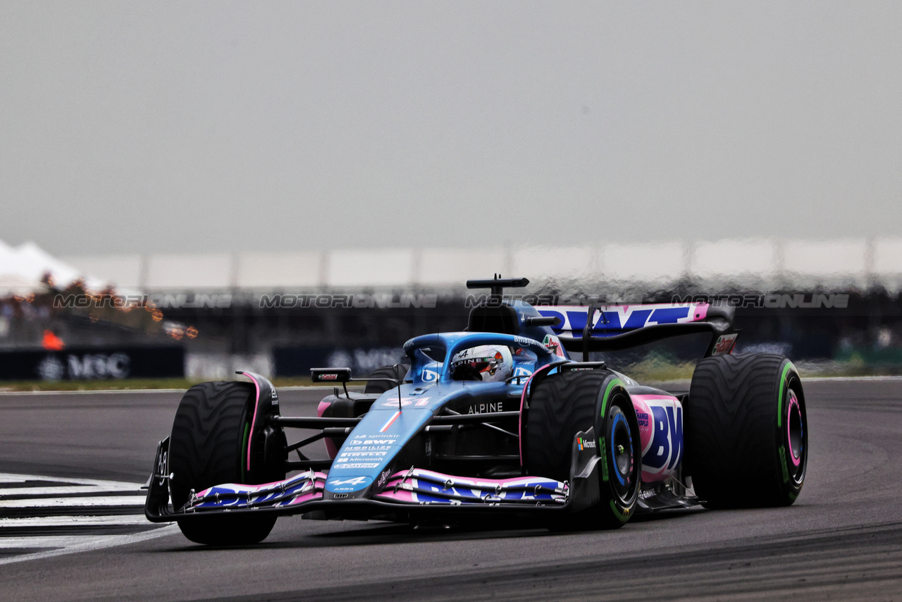 GP GRAN BRETAGNA, Esteban Ocon (FRA) Alpine F1 Team A523.

08.07.2023. Formula 1 World Championship, Rd 11, British Grand Prix, Silverstone, England, Qualifiche Day.

- www.xpbimages.com, EMail: requests@xpbimages.com © Copyright: Bearne / XPB Images