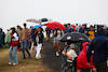 GP GRAN BRETAGNA, Circuit Atmosfera - fans in the rain.
08.07.2023. Formula 1 World Championship, Rd 11, British Grand Prix, Silverstone, England, Qualifiche Day.
 - www.xpbimages.com, EMail: requests@xpbimages.com © Copyright: Coates / XPB Images