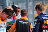 GP GRAN BRETAGNA, (L to R): Second placed Lando Norris (GBR) McLaren with pole sitter Max Verstappen (NLD) Red Bull Racing in qualifying parc ferme.
08.07.2023. Formula 1 World Championship, Rd 11, British Grand Prix, Silverstone, England, Qualifiche Day.
- www.xpbimages.com, EMail: requests@xpbimages.com © Copyright: Batchelor / XPB Images