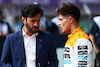 GP GRAN BRETAGNA, (L to R): Mohammed Bin Sulayem (UAE) FIA President with second placed Lando Norris (GBR) McLaren in qualifying parc ferme.
08.07.2023. Formula 1 World Championship, Rd 11, British Grand Prix, Silverstone, England, Qualifiche Day.
 - www.xpbimages.com, EMail: requests@xpbimages.com © Copyright: Coates / XPB Images