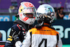 GP GRAN BRETAGNA, Pole sitter Max Verstappen (NLD) Red Bull Racing with second placed Lando Norris (GBR) McLaren in qualifying parc ferme.
08.07.2023. Formula 1 World Championship, Rd 11, British Grand Prix, Silverstone, England, Qualifiche Day.
 - www.xpbimages.com, EMail: requests@xpbimages.com © Copyright: Coates / XPB Images