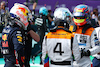 GP GRAN BRETAGNA, (L to R): Pole sitter Max Verstappen (NLD) Red Bull Racing with Lando Norris (GBR) McLaren e Oscar Piastri (AUS) McLaren in qualifying parc ferme.
08.07.2023. Formula 1 World Championship, Rd 11, British Grand Prix, Silverstone, England, Qualifiche Day.
 - www.xpbimages.com, EMail: requests@xpbimages.com © Copyright: Coates / XPB Images