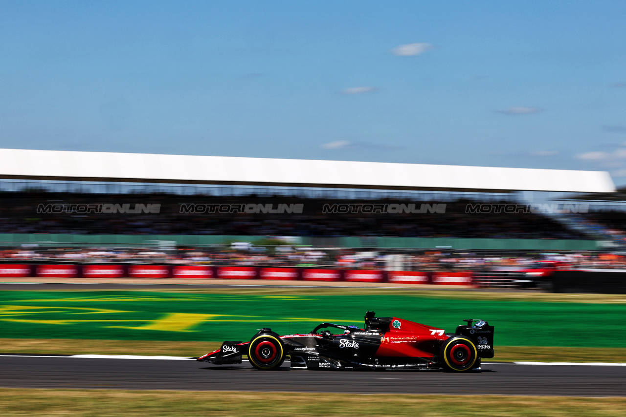 GP GRAN BRETAGNA, Valtteri Bottas (FIN) Alfa Romeo F1 Team C43.

07.07.2023. Formula 1 World Championship, Rd 11, British Grand Prix, Silverstone, England, Practice Day.

 - www.xpbimages.com, EMail: requests@xpbimages.com © Copyright: Coates / XPB Images