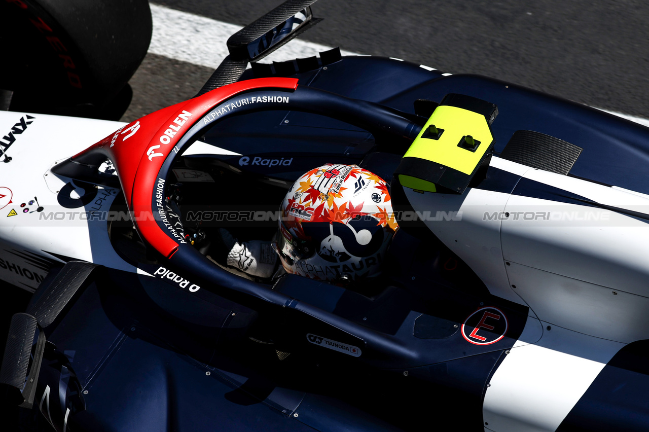 GP GRAN BRETAGNA, Yuki Tsunoda (JPN), Scuderia Alpha Tauri 
07.07.2023. Formula 1 World Championship, Rd 11, British Grand Prix, Silverstone, England, Practice Day.
- www.xpbimages.com, EMail: requests@xpbimages.com © Copyright: Charniaux / XPB Images