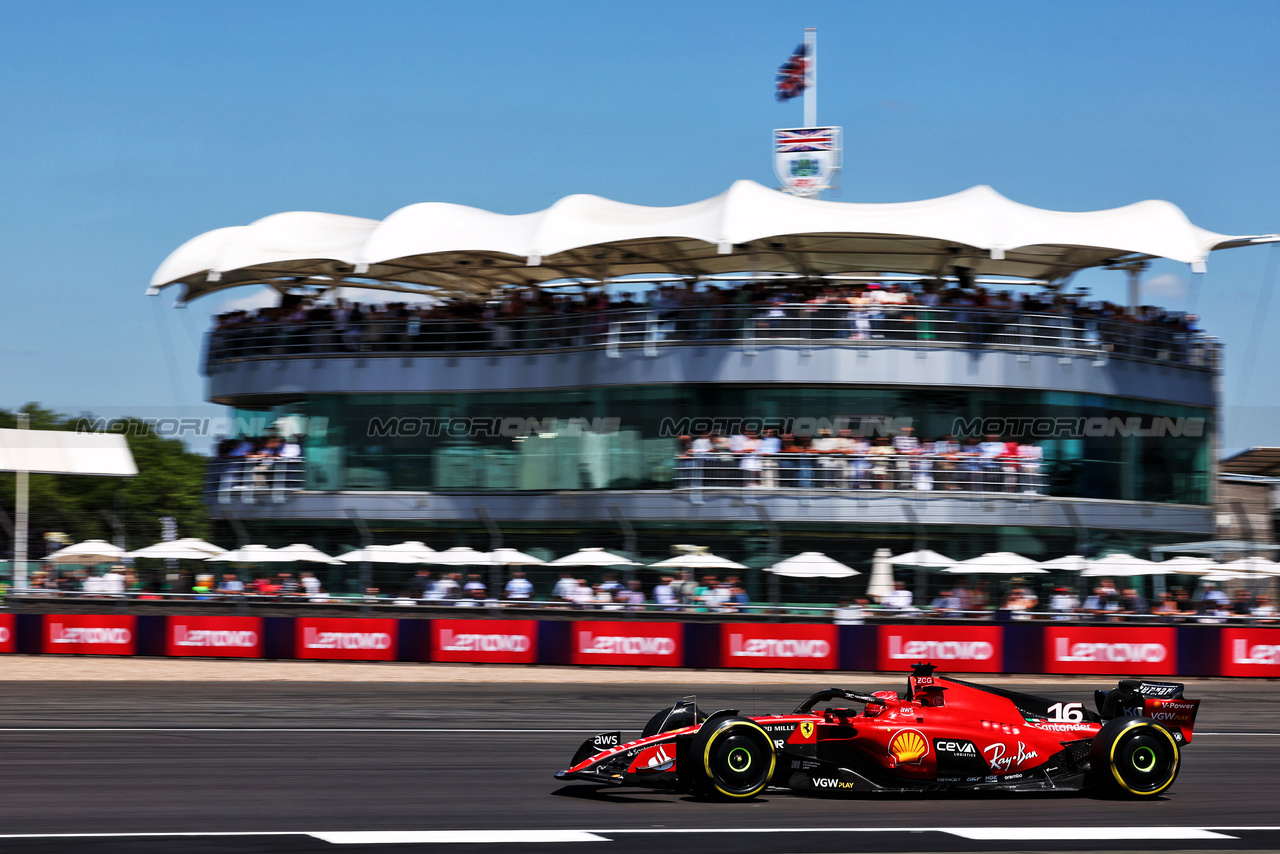 GP GRAN BRETAGNA, Charles Leclerc (MON) Ferrari SF-23.

07.07.2023. Formula 1 World Championship, Rd 11, British Grand Prix, Silverstone, England, Practice Day.

 - www.xpbimages.com, EMail: requests@xpbimages.com © Copyright: Coates / XPB Images