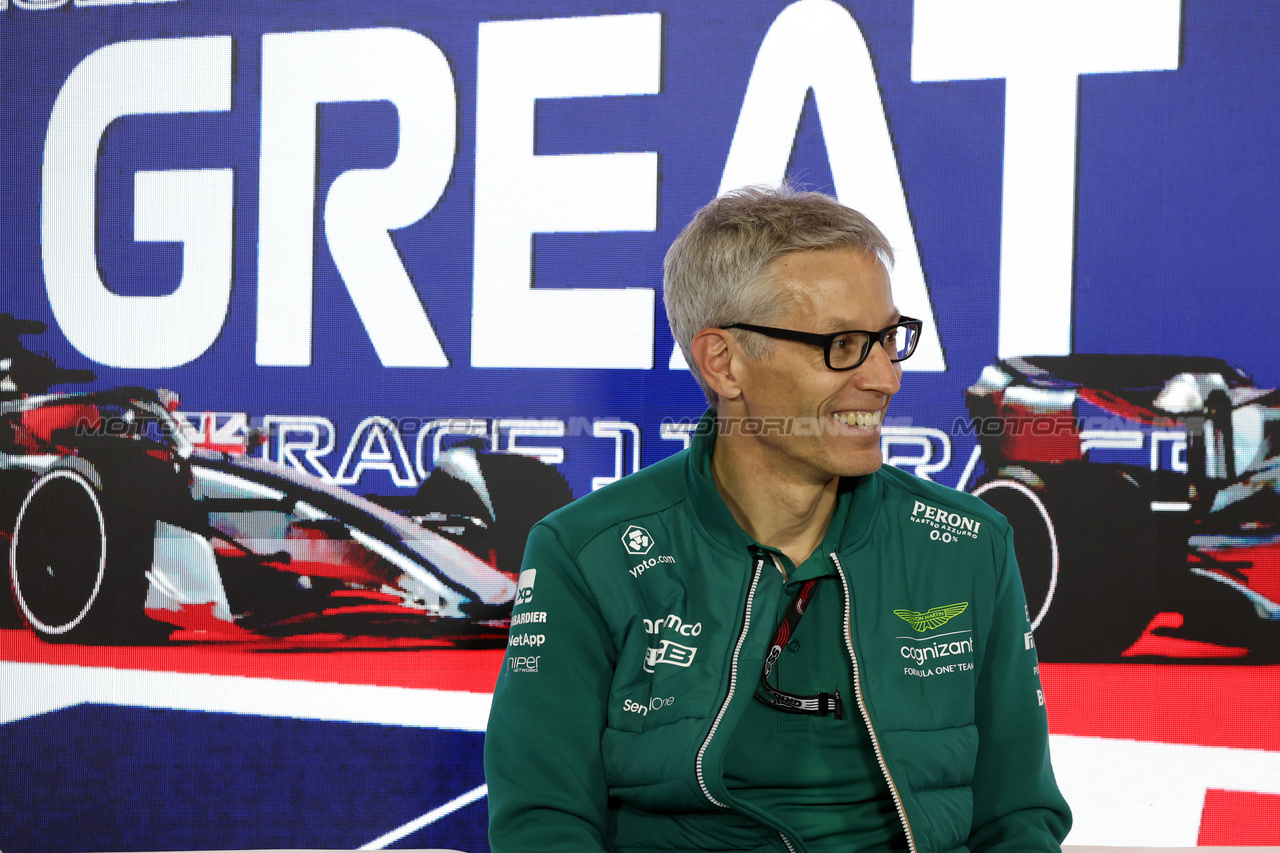 GP GRAN BRETAGNA, Mike Krack (LUX) Aston Martin F1 Team, Team Principal in the FIA Press Conference.

07.07.2023. Formula 1 World Championship, Rd 11, British Grand Prix, Silverstone, England, Practice Day.

- www.xpbimages.com, EMail: requests@xpbimages.com © Copyright: Bearne / XPB Images