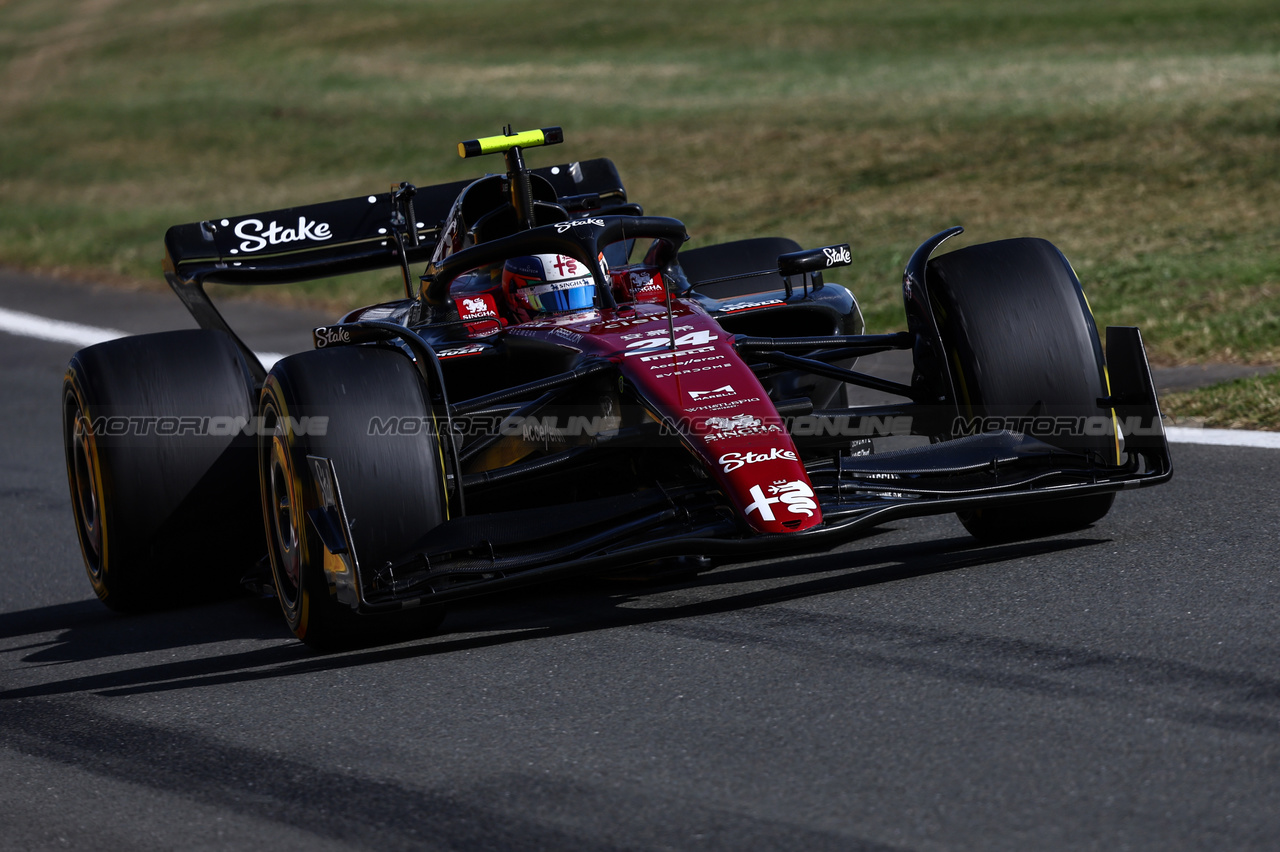 GP GRAN BRETAGNA, Guanyu Zhou (CHI), Alfa Romeo Racing 
07.07.2023. Formula 1 World Championship, Rd 11, British Grand Prix, Silverstone, England, Practice Day.
- www.xpbimages.com, EMail: requests@xpbimages.com © Copyright: Charniaux / XPB Images