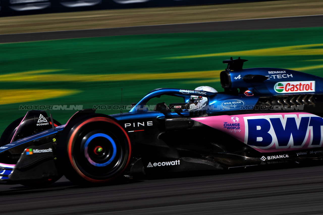 GP GRAN BRETAGNA, Esteban Ocon (FRA) Alpine F1 Team A523.

07.07.2023. Formula 1 World Championship, Rd 11, British Grand Prix, Silverstone, England, Practice Day.

- www.xpbimages.com, EMail: requests@xpbimages.com © Copyright: Staley / XPB Images