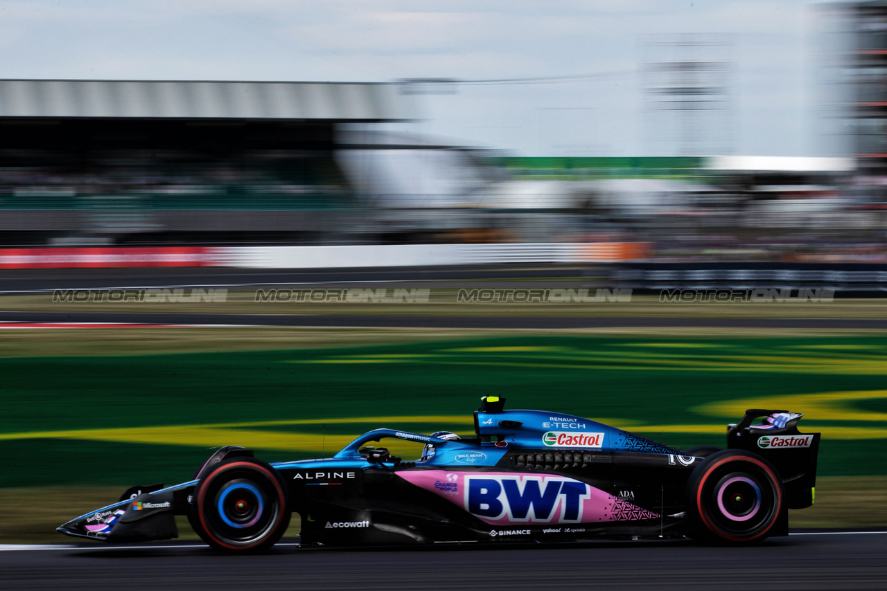 GP GRAN BRETAGNA, Pierre Gasly (FRA) Alpine F1 Team A523.

07.07.2023. Formula 1 World Championship, Rd 11, British Grand Prix, Silverstone, England, Practice Day.

- www.xpbimages.com, EMail: requests@xpbimages.com © Copyright: Staley / XPB Images