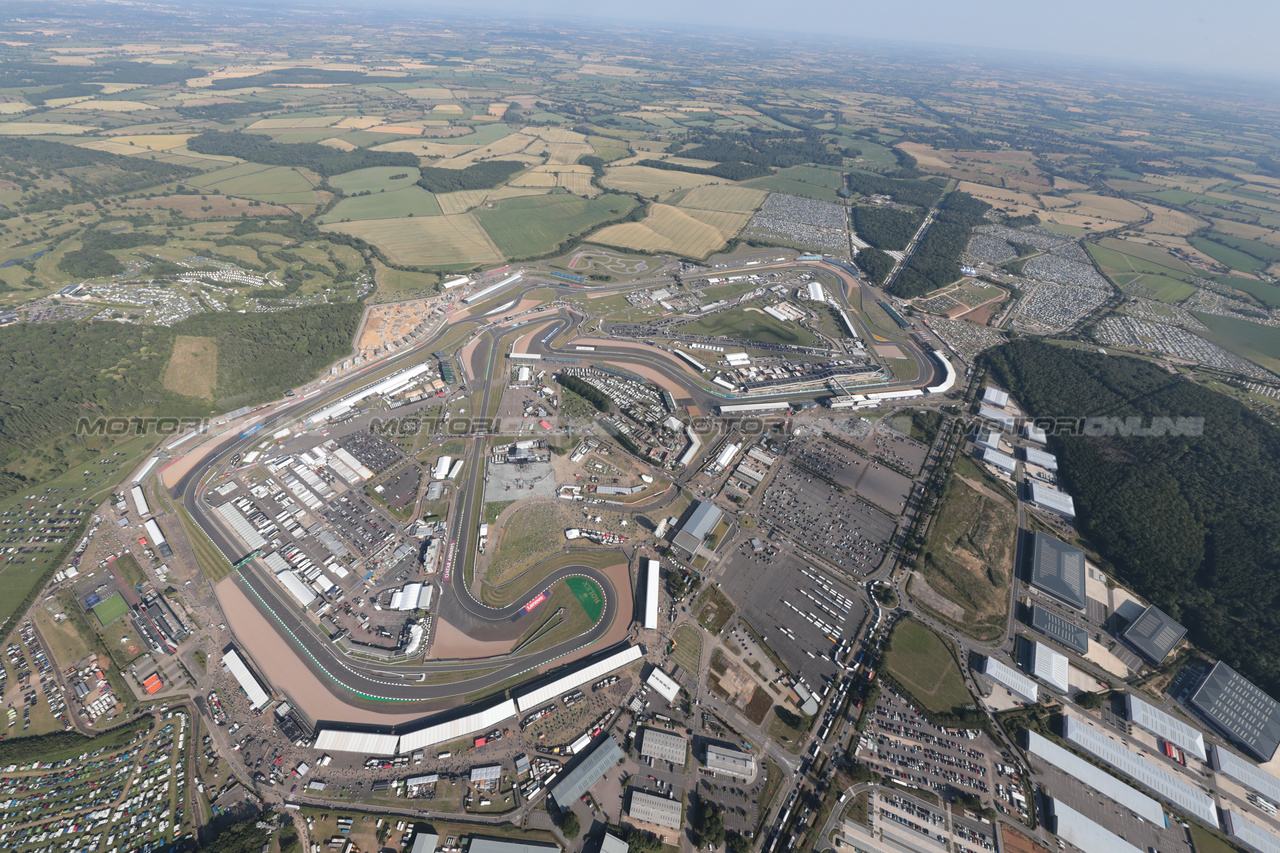 GP GRAN BRETAGNA, Aerial view of the circuit.

07.07.2023. Formula 1 World Championship, Rd 11, British Grand Prix, Silverstone, England, Practice Day.

- www.xpbimages.com, EMail: requests@xpbimages.com © Copyright: XPB Images