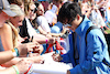 GP GRAN BRETAGNA, Yuki Tsunoda (JPN) AlphaTauri with fans.
07.07.2023. Formula 1 World Championship, Rd 11, British Grand Prix, Silverstone, England, Practice Day.
 - www.xpbimages.com, EMail: requests@xpbimages.com © Copyright: Coates / XPB Images