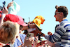 GP GRAN BRETAGNA, George Russell (GBR) Mercedes AMG F1 with fans.
07.07.2023. Formula 1 World Championship, Rd 11, British Grand Prix, Silverstone, England, Practice Day.
 - www.xpbimages.com, EMail: requests@xpbimages.com © Copyright: Coates / XPB Images