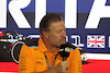 GP GRAN BRETAGNA, Zak Brown (USA) McLaren Executive Director in the FIA Press Conference.
07.07.2023. Formula 1 World Championship, Rd 11, British Grand Prix, Silverstone, England, Practice Day.
- www.xpbimages.com, EMail: requests@xpbimages.com © Copyright: Bearne / XPB Images