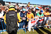 GP GRAN BRETAGNA, Lando Norris (GBR) McLaren with fans.
07.07.2023. Formula 1 World Championship, Rd 11, British Grand Prix, Silverstone, England, Practice Day.
 - www.xpbimages.com, EMail: requests@xpbimages.com © Copyright: Coates / XPB Images