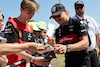 GP GRAN BRETAGNA, Valtteri Bottas (FIN) Alfa Romeo F1 Team with fans.
07.07.2023. Formula 1 World Championship, Rd 11, British Grand Prix, Silverstone, England, Practice Day.
 - www.xpbimages.com, EMail: requests@xpbimages.com © Copyright: Rew / XPB Images