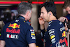 GP GRAN BRETAGNA, (L to R): Christian Horner (GBR) Red Bull Racing Team Principal with Sergio Perez (MEX) Red Bull Racing.
07.07.2023. Formula 1 World Championship, Rd 11, British Grand Prix, Silverstone, England, Practice Day.
- www.xpbimages.com, EMail: requests@xpbimages.com © Copyright: Batchelor / XPB Images