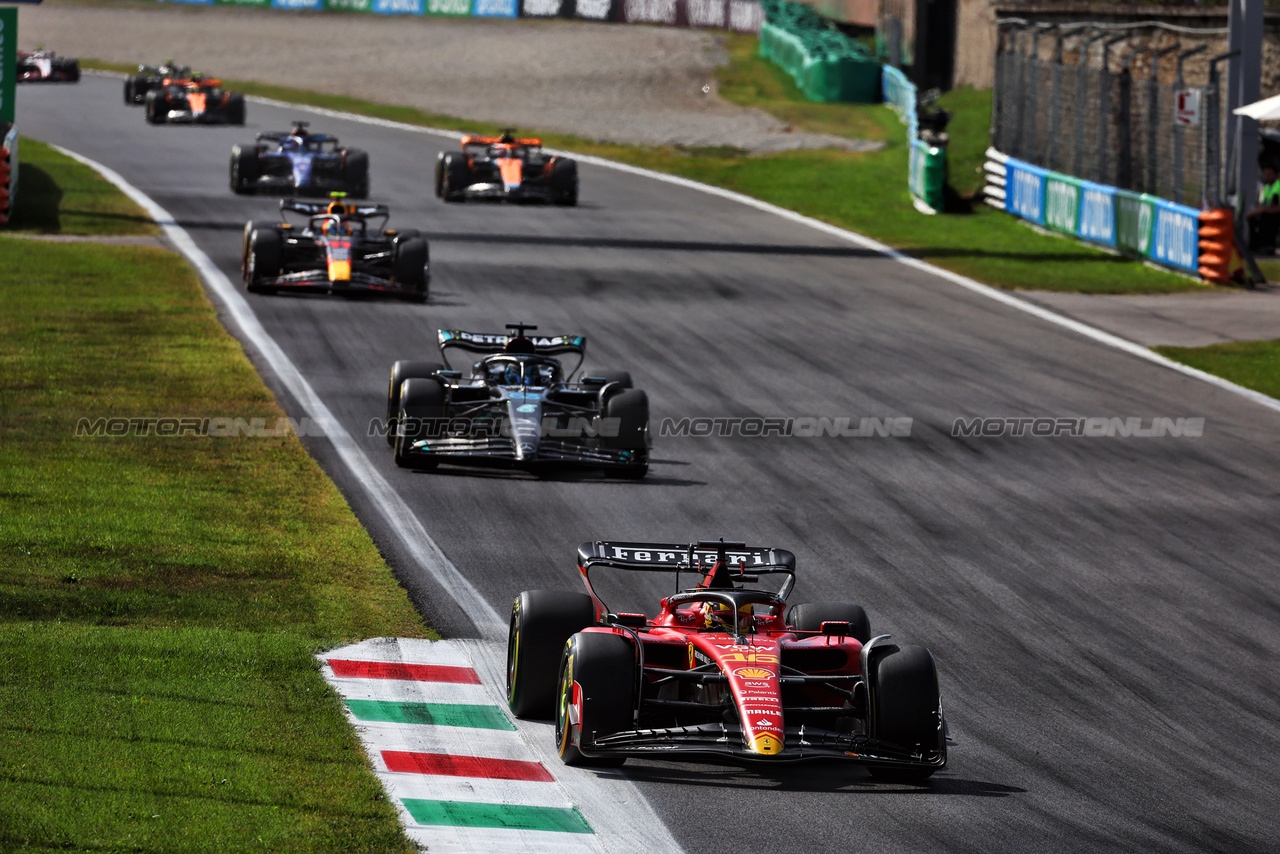GP ITALIA, Charles Leclerc (MON) Ferrari SF-23.

03.09.2023. Formula 1 World Championship, Rd 15, Italian Grand Prix, Monza, Italy, Gara Day.

 - www.xpbimages.com, EMail: requests@xpbimages.com © Copyright: Coates / XPB Images