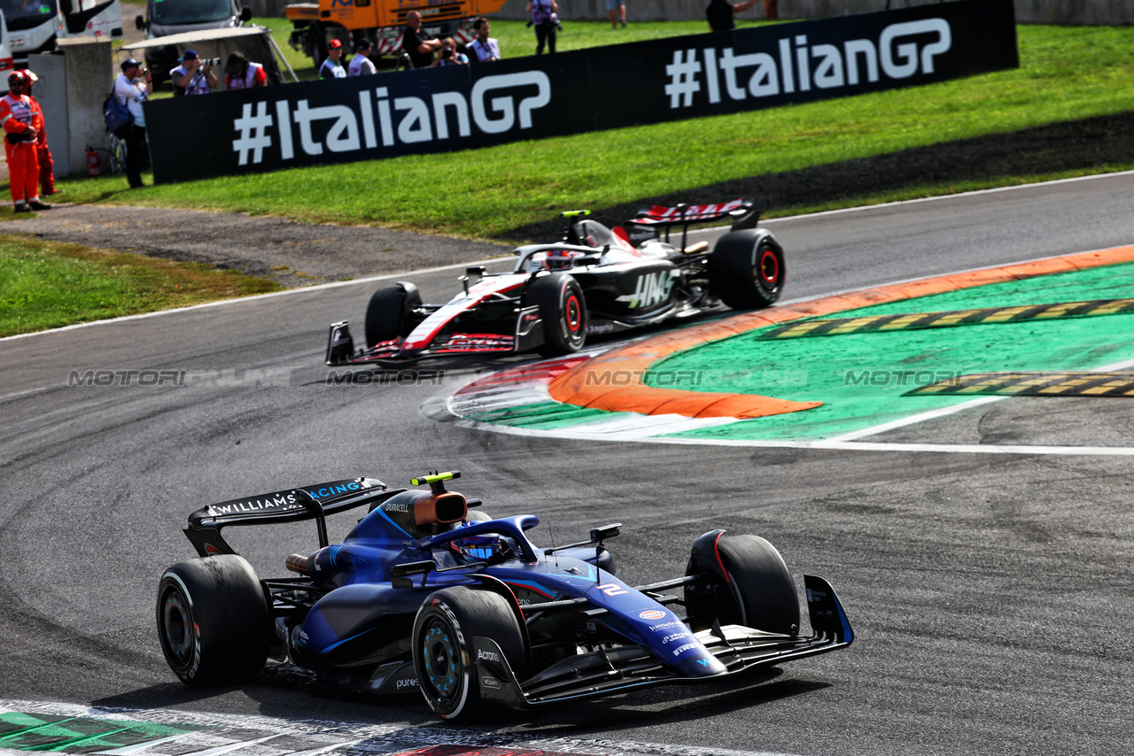 GP ITALIA, Logan Sargeant (USA) Williams Racing FW45.

03.09.2023. Formula 1 World Championship, Rd 15, Italian Grand Prix, Monza, Italy, Gara Day.

- www.xpbimages.com, EMail: requests@xpbimages.com © Copyright: Batchelor / XPB Images