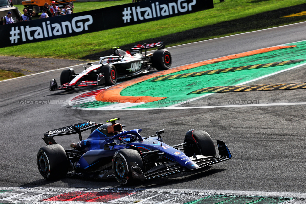 GP ITALIA, Logan Sargeant (USA) Williams Racing FW45.

03.09.2023. Formula 1 World Championship, Rd 15, Italian Grand Prix, Monza, Italy, Gara Day.

- www.xpbimages.com, EMail: requests@xpbimages.com © Copyright: Batchelor / XPB Images