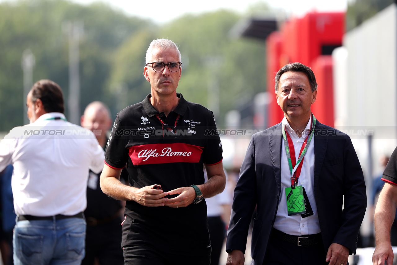 GP ITALIA, Alessandro Alunni Bravi (ITA) Alfa Romeo F1 Team Managing Director e Team Representative.

03.09.2023. Formula 1 World Championship, Rd 15, Italian Grand Prix, Monza, Italy, Gara Day.

 - www.xpbimages.com, EMail: requests@xpbimages.com © Copyright: Staley / XPB Images