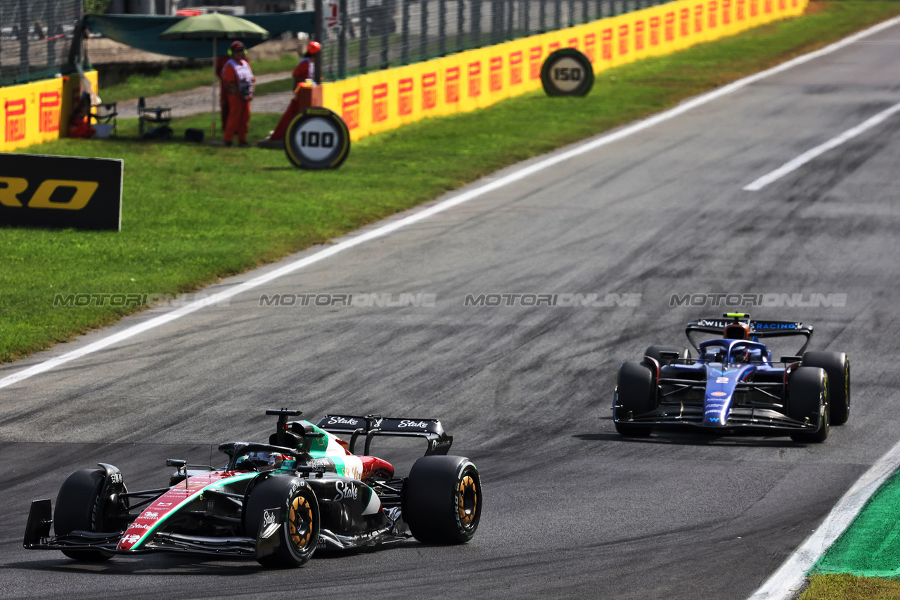 GP ITALIA, Valtteri Bottas (FIN) Alfa Romeo F1 Team C43.

03.09.2023. Formula 1 World Championship, Rd 15, Italian Grand Prix, Monza, Italy, Gara Day.

- www.xpbimages.com, EMail: requests@xpbimages.com © Copyright: Bearne / XPB Images