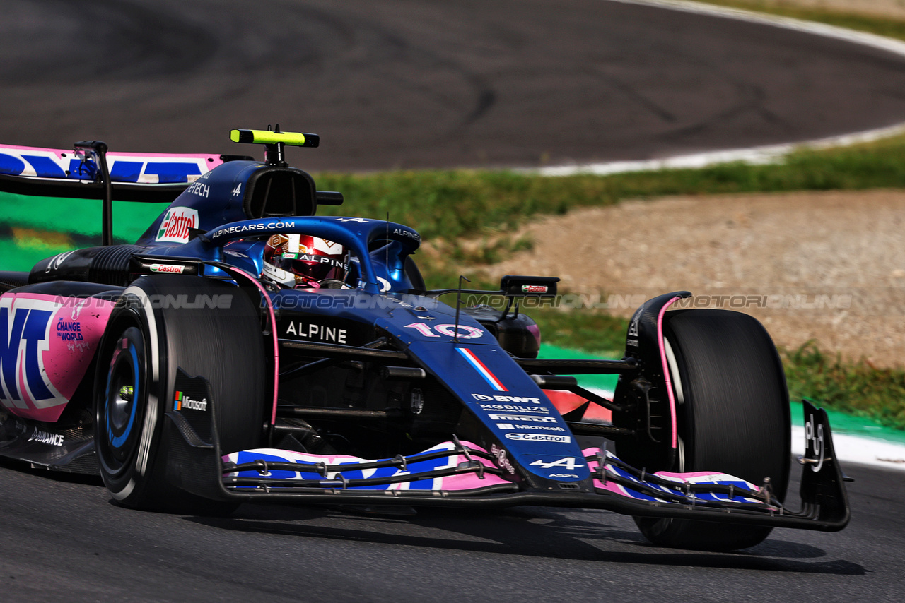 GP ITALIA, Pierre Gasly (FRA) Alpine F1 Team A523.

03.09.2023. Formula 1 World Championship, Rd 15, Italian Grand Prix, Monza, Italy, Gara Day.

- www.xpbimages.com, EMail: requests@xpbimages.com © Copyright: Charniaux / XPB Images