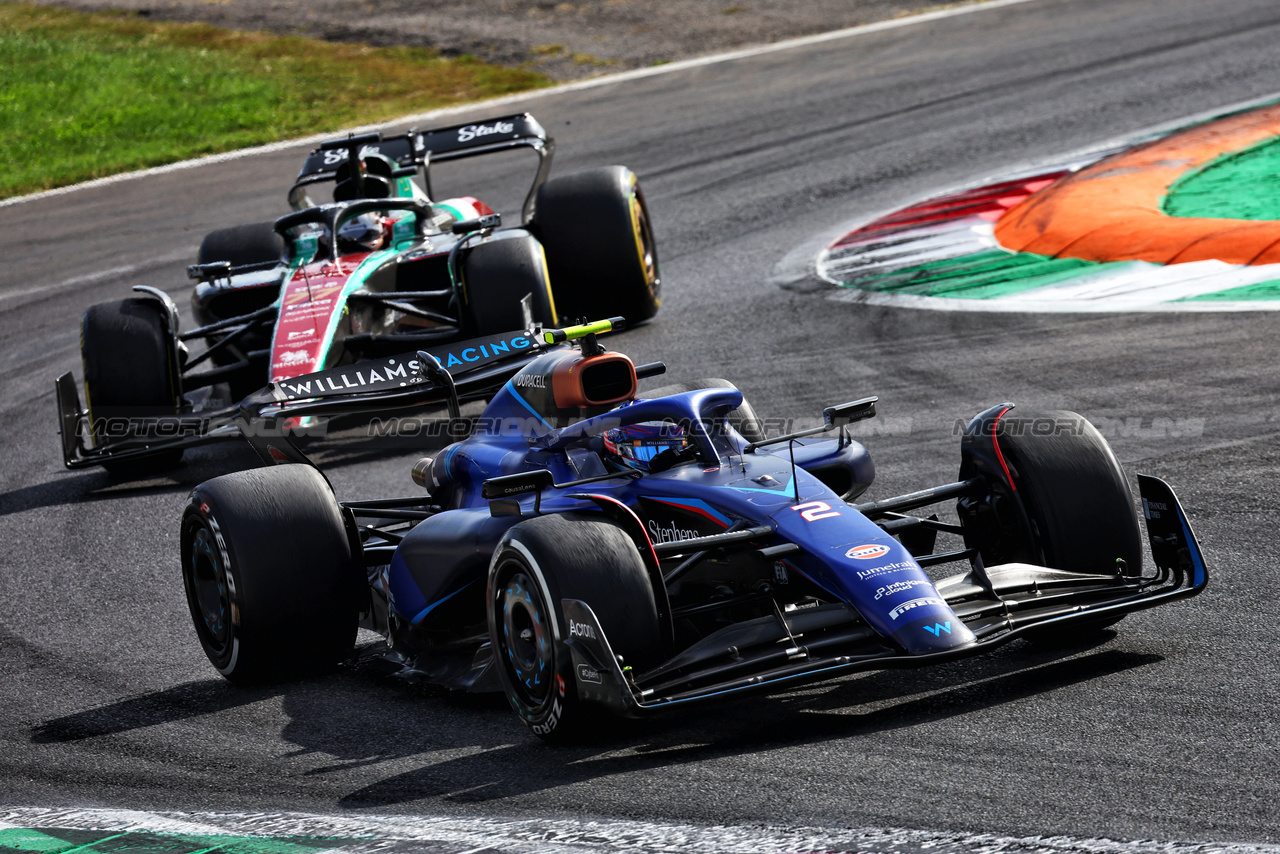GP ITALIA, Logan Sargeant (USA) Williams Racing FW45.

03.09.2023. Formula 1 World Championship, Rd 15, Italian Grand Prix, Monza, Italy, Gara Day.

- www.xpbimages.com, EMail: requests@xpbimages.com © Copyright: Batchelor / XPB Images