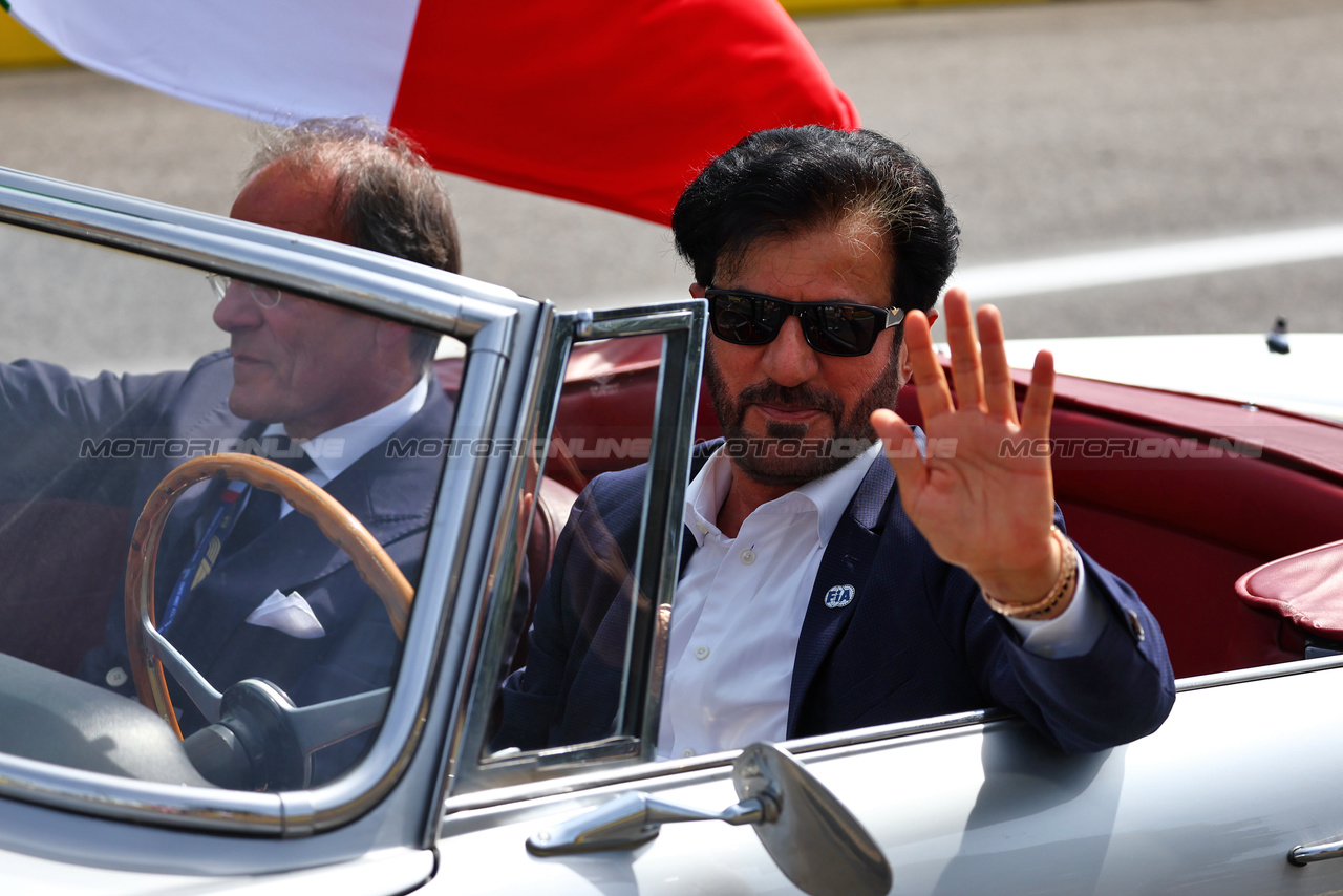 GP ITALIA, Mohammed Bin Sulayem (UAE) FIA President on the drivers' parade.

03.09.2023. Formula 1 World Championship, Rd 15, Italian Grand Prix, Monza, Italy, Gara Day.

 - www.xpbimages.com, EMail: requests@xpbimages.com © Copyright: Coates / XPB Images
