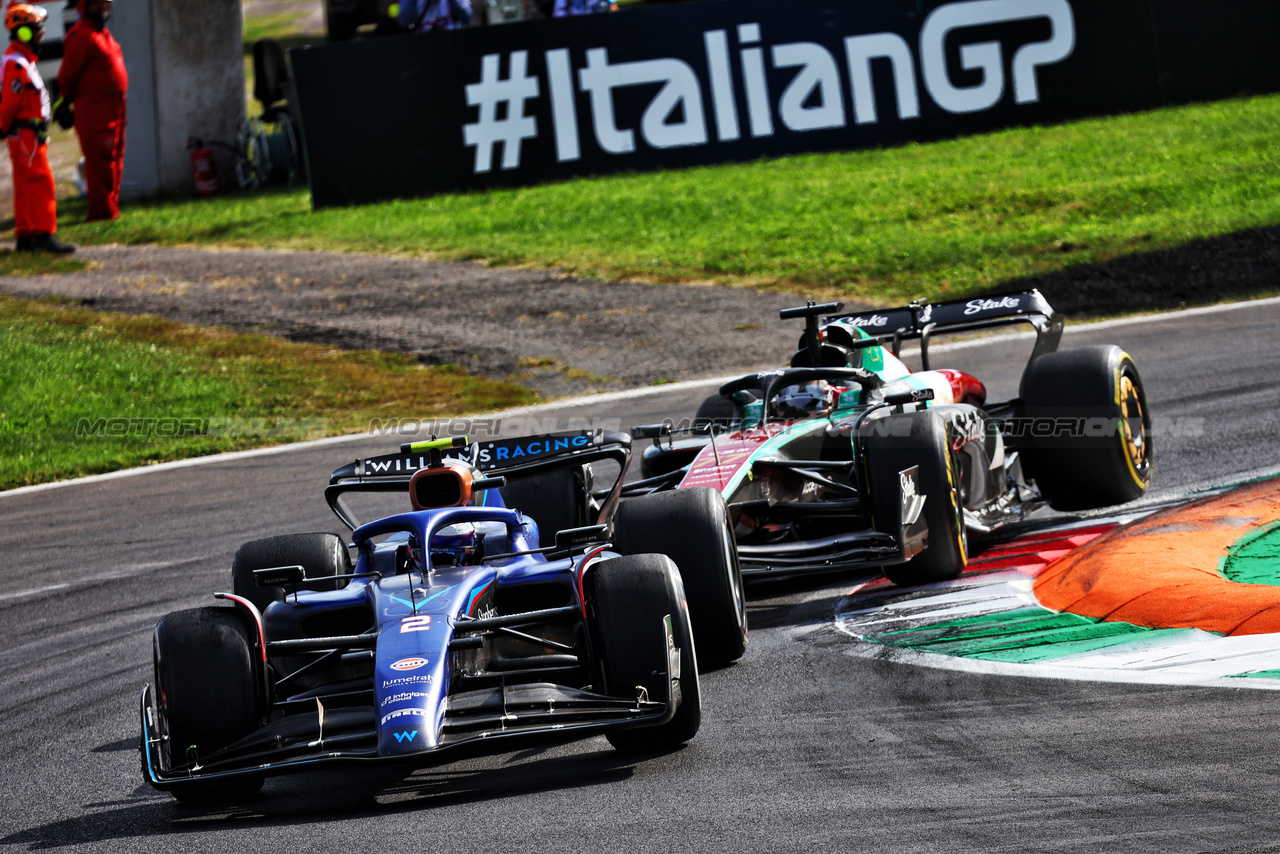 GP ITALIA, Logan Sargeant (USA) Williams Racing FW45.

03.09.2023. Formula 1 World Championship, Rd 15, Italian Grand Prix, Monza, Italy, Gara Day.

- www.xpbimages.com, EMail: requests@xpbimages.com © Copyright: Batchelor / XPB Images