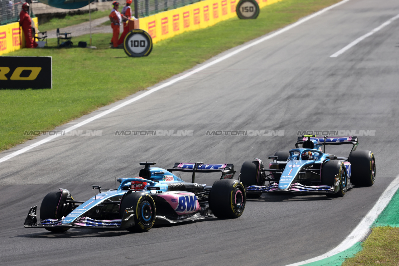 GP ITALIA, Esteban Ocon (FRA) Alpine F1 Team A523.

03.09.2023. Formula 1 World Championship, Rd 15, Italian Grand Prix, Monza, Italy, Gara Day.

- www.xpbimages.com, EMail: requests@xpbimages.com © Copyright: Bearne / XPB Images