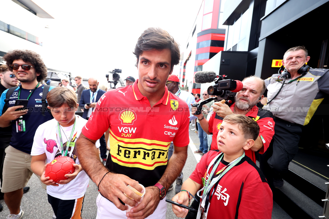 GP ITALIA, Carlos Sainz Jr (ESP) Ferrari.

03.09.2023. Formula 1 World Championship, Rd 15, Italian Grand Prix, Monza, Italy, Gara Day.

- www.xpbimages.com, EMail: requests@xpbimages.com © Copyright: Bearne / XPB Images