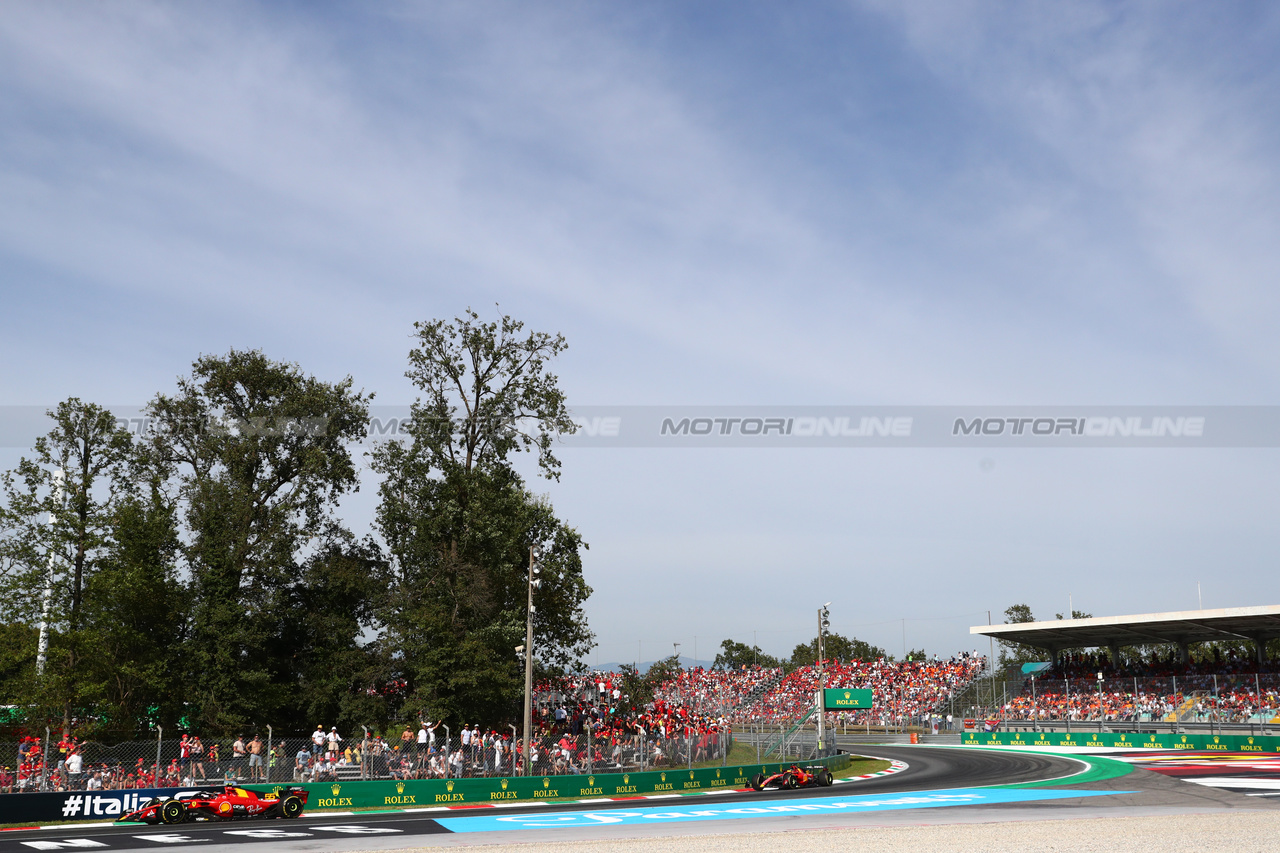 GP ITALIA, Carlos Sainz Jr (ESP) Ferrari SF-23.

03.09.2023. Formula 1 World Championship, Rd 15, Italian Grand Prix, Monza, Italy, Gara Day.

 - www.xpbimages.com, EMail: requests@xpbimages.com © Copyright: Staley / XPB Images