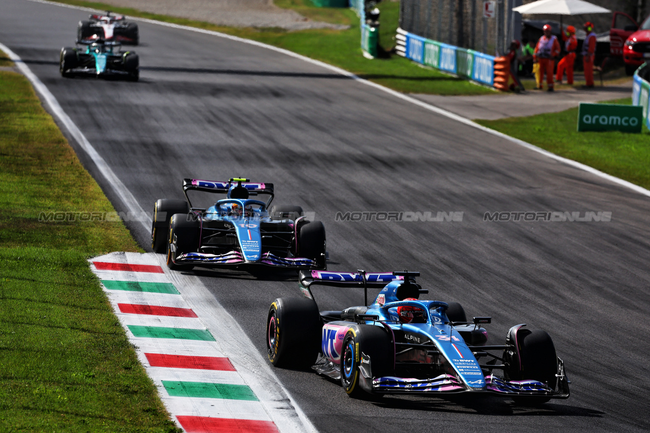 GP ITALIA, Esteban Ocon (FRA) Alpine F1 Team A523.

03.09.2023. Formula 1 World Championship, Rd 15, Italian Grand Prix, Monza, Italy, Gara Day.

 - www.xpbimages.com, EMail: requests@xpbimages.com © Copyright: Coates / XPB Images