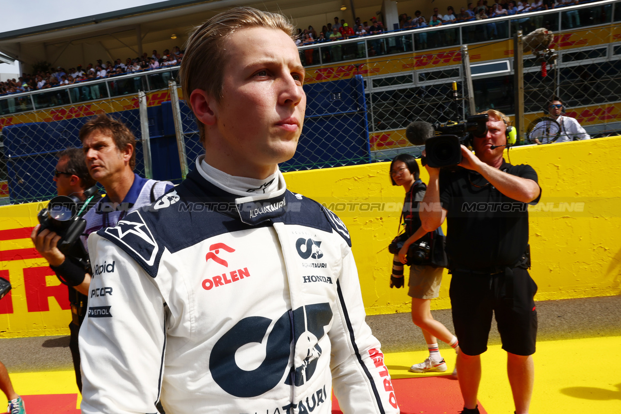 GP ITALIA, Liam Lawson (NZL) AlphaTauri on the grid.

03.09.2023. Formula 1 World Championship, Rd 15, Italian Grand Prix, Monza, Italy, Gara Day.

- www.xpbimages.com, EMail: requests@xpbimages.com © Copyright: Batchelor / XPB Images