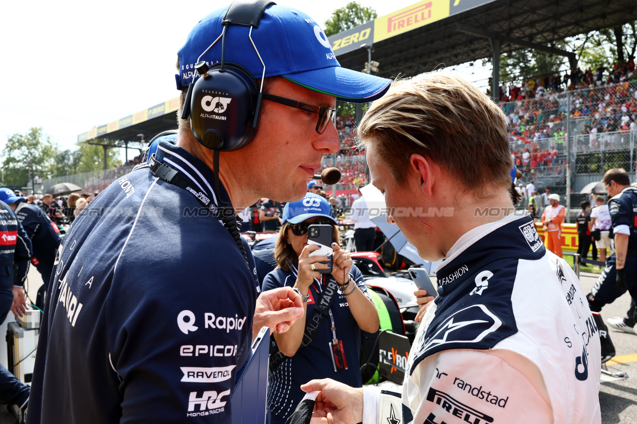 GP ITALIA, Liam Lawson (NZL) AlphaTauri on the grid.

03.09.2023. Formula 1 World Championship, Rd 15, Italian Grand Prix, Monza, Italy, Gara Day.

- www.xpbimages.com, EMail: requests@xpbimages.com © Copyright: Batchelor / XPB Images