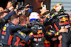 GP ITALIA, Gara winner Max Verstappen (NLD) Red Bull Racing celebrates with the team with second placed Sergio Perez (MEX) Red Bull Racing.
03.09.2023. Formula 1 World Championship, Rd 15, Italian Grand Prix, Monza, Italy, Gara Day.
- www.xpbimages.com, EMail: requests@xpbimages.com © Copyright: Bearne / XPB Images