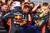 GP ITALIA, Gara winner Max Verstappen (NLD) Red Bull Racing celebrates with the team with second placed Sergio Perez (MEX) Red Bull Racing.
03.09.2023. Formula 1 World Championship, Rd 15, Italian Grand Prix, Monza, Italy, Gara Day.
- www.xpbimages.com, EMail: requests@xpbimages.com © Copyright: Bearne / XPB Images