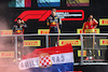 GP ITALIA, The podium (L to R): Sergio Perez (MEX) Red Bull Racing, second; Max Verstappen (NLD) Red Bull Racing, vincitore; Carlos Sainz Jr (ESP) Ferrari, third.
03.09.2023. Formula 1 World Championship, Rd 15, Italian Grand Prix, Monza, Italy, Gara Day.
 - www.xpbimages.com, EMail: requests@xpbimages.com © Copyright: Staley / XPB Images